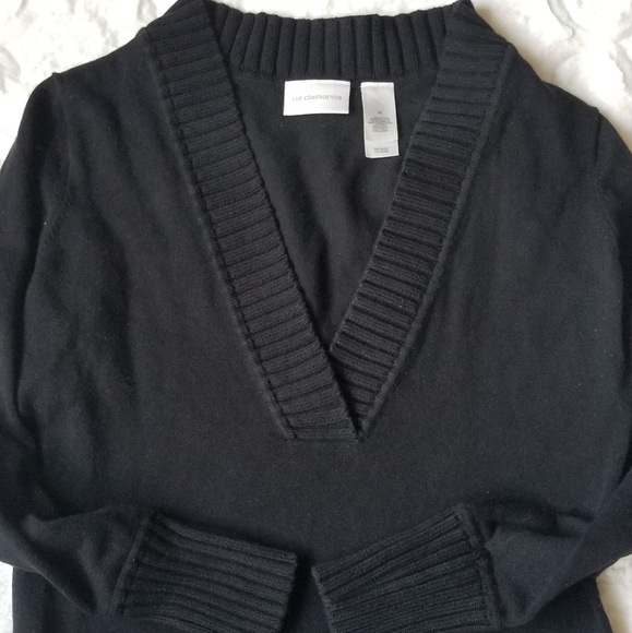Liz Claiborne deep V neck sweater - Picture 1 of 5